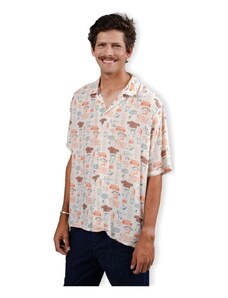 Brava Fabrics Camisa manga larga Buffet Aloha Shirt - Sand