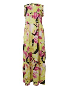 TAIFUN Vestido de verano amarillo / rosa / negro / blanco