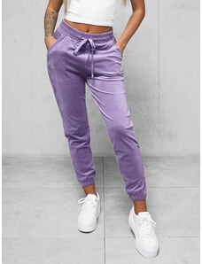 Pantalón velour de chándal para mujer violeta OZONEE O/390177M