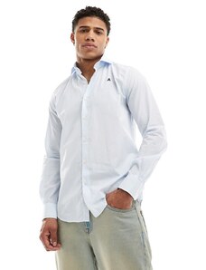 Camisa azul a rayas blancas de estilo deportivo de Scalpers