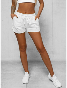 Pantalones cortos de chándal para mujer blancos OZONEE JS/8K1256/1