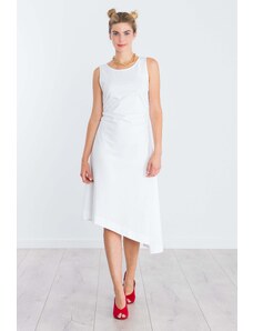 Vestido blanco asimetrico sin mangas LolitasyL