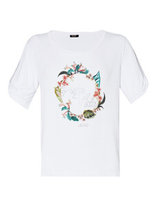 Liu Jo Tops y Camisetas Camiseta con estampado de selva y strass