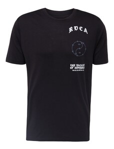 RVCA Camiseta funcional 'BARB' azul ahumado / negro / blanco