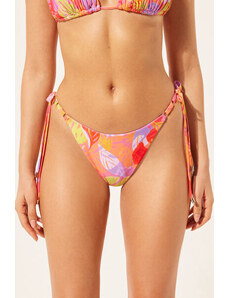Calzedonia Brasileña Cordones Bikini Tropical Pop Mujer Multicolor Tamaño L