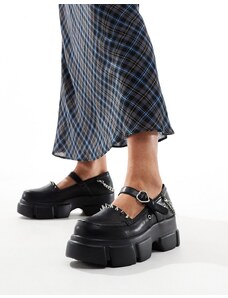 Zapatos negros con suela gruesa Cloud Mist de Koi Footwear