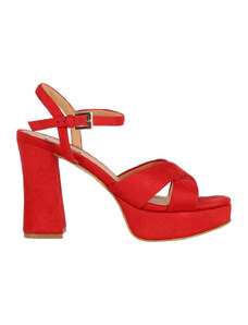 Chika 10 Zapatos Bajos Sandalias de Plataforma Jolie 07 Rojo