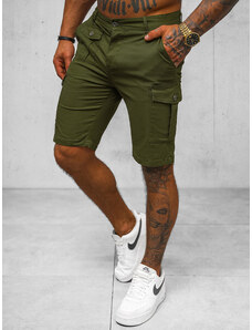 Pantalones cortos chinos de hombre verde OZONEE NB/MP0188MV