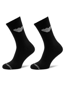 2 pares de calcetines altos para hombre Emporio Armani