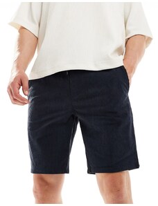 Pantalones cortos azul marino de pana de ONLY & SONS