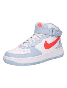 Nike Sportswear Zapatillas deportivas 'Air Force 1 Mid EasyOn' azul pastel / rojo fuego / blanco
