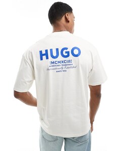Camiseta blanca extragrande de HUGO BLUE-Blanco