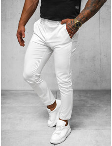 Pantalón chino de hombre blancos OZONEE O/1411SP