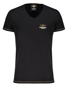 Aeronautica militare Camiseta Outdoor Hombre Air Force Negra