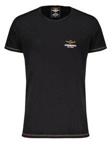 Aeronautica militare Camiseta Outdoor Hombre Air Force Negra