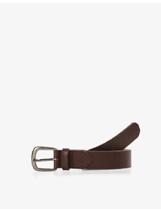 Cinturón marrón oscuro a rayas de estilo vintage de Scalpers-Brown