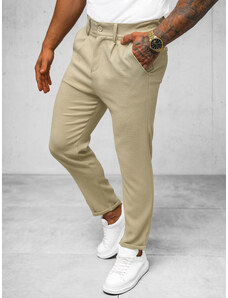 Pantalón chino de hombre beige OZONEE O/K971SP