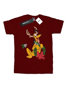 Disney Camiseta Pluto Christmas Reindeer