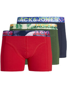 Jack & Jones Boxer 12250358 JACPAW TRUNKS 3 PACK JNR TRUE RED