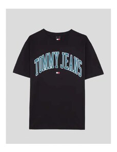 Tommy Jeans Camiseta CAMISETA TJM REGULAR POPCOLOR VARSITY TEE BDS BLACK