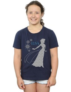 Disney Camiseta manga larga Frozen Elsa Christmas Silhouette
