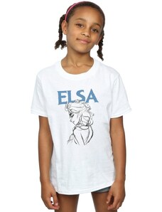 Disney Camiseta manga larga Frozen Elsa Profile Sketch