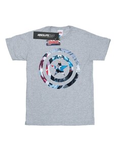 Marvel Camiseta manga larga Avengers Captain America Montage Symbol