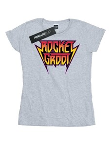 Marvel Camiseta manga larga Guardians Of The Galaxy Vol. 2 Rocket And Groot Metal Logo