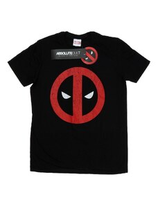 Marvel Camiseta manga larga Deadpool Cracked Logo