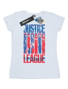 Dc Comics Camiseta manga larga Justice League Movie Team Flag