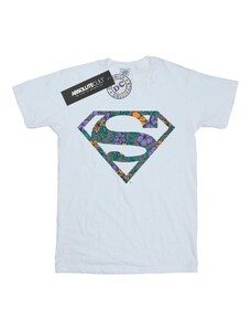 Dc Comics Camiseta manga larga Superman Floral Logo 1