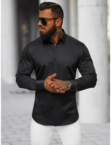 Camisa de hombre negra OZONEE O/V108