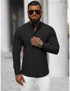 Camisa de hombre negra OZONEE O/V111