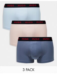 Hugo Red Pack de 3 calzoncillos de colores pastel de HUGO Bodywear-Multicolor