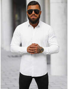 Camisa de hombre blanca OZONEE O/V119