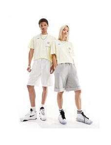 Camiseta amarilla de Nike Basketball-Blanco