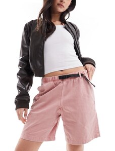 Pantalones cortos rosas con acabado tintado de sarga de algodón G-Short de Gramicci