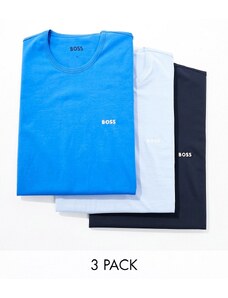 Pack 3 de camisetas clásicas de varios colores de BOSS Bodywear-Multicolor