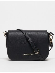 Valentino Bags Bolso negro con solapa Brixton de Valentino