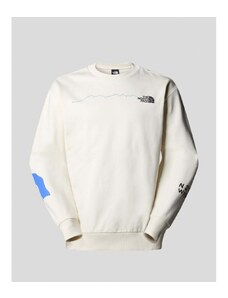 The North Face Jersey SUDADERA NSE GRAPHIC CREW WHITE DUNE
