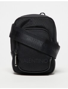 Valentino Bags Bandolera negra con dos bolsillos Oceano de Valentino-Negro