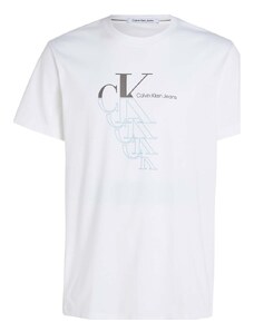 Ck Jeans Camiseta Monogram Echo Graphi