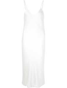 Norma Kamali Vestidos Slip Dress de satén blanco