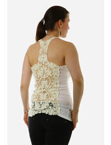 Glara Women's tank top lace on back