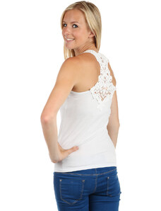 Glara Women's tank top lace on back
