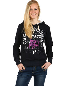 Glara Sports women's sweatshirt with hood and print