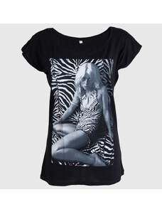 Camiseta de mujer Debbie Harry - Cebra - PLASTIC HEAD - PH8185