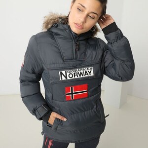 Geographical Norway Chaqueta Acolchada Bolide Gris Oscuro GLAMI.es