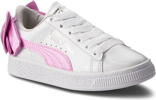 Sneakers PUMA - Basket Bow Patent Ac Ps 367622 02 White/Orchid/Gray - GLAMI.es