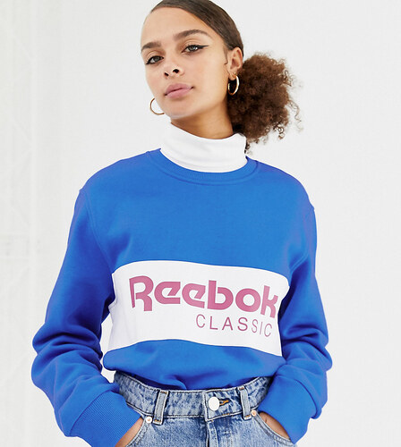 sudadera reebok classic azul